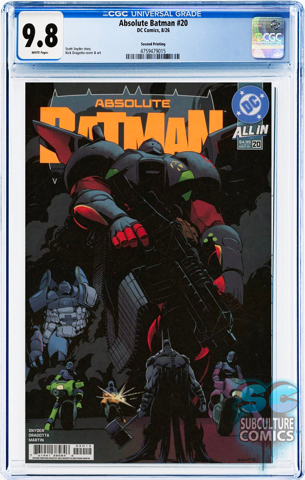 Absolute Batman #20 2nd Print CGC 9.8