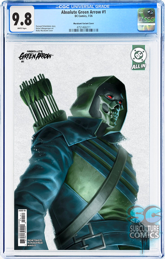 Absolute Green Arrow #1 Murakami Variant Cover CGC 9.8