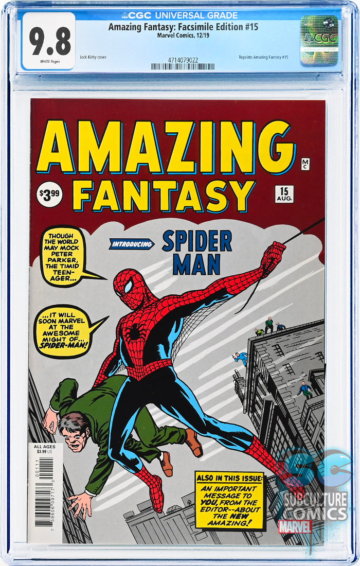 Amazing Fantasy: Facsimile Edition #15 CGC 9.8