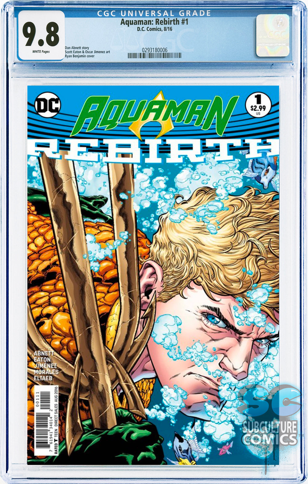 Aquaman: Rebirth #1 CGC 9.8