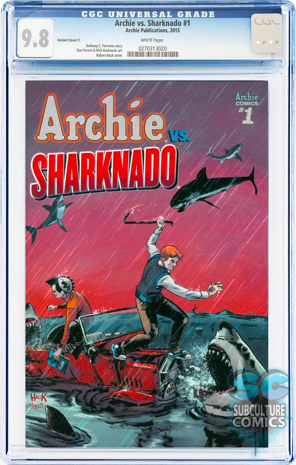 Archie vs. Sharknado #1 Variant Cover C CGC 9.8