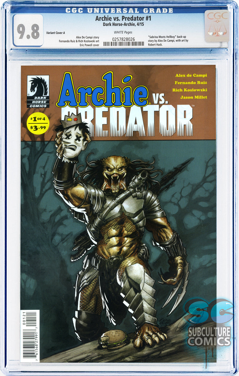 Archie vs. Predator #1 Variant Cover A CGC 9.8