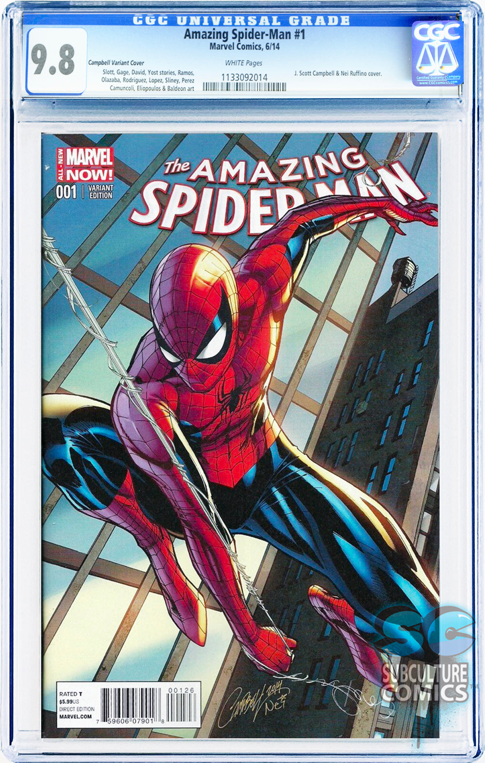 Amazing Spider-Man #1 Campbell Variant Cover CGC 9.8