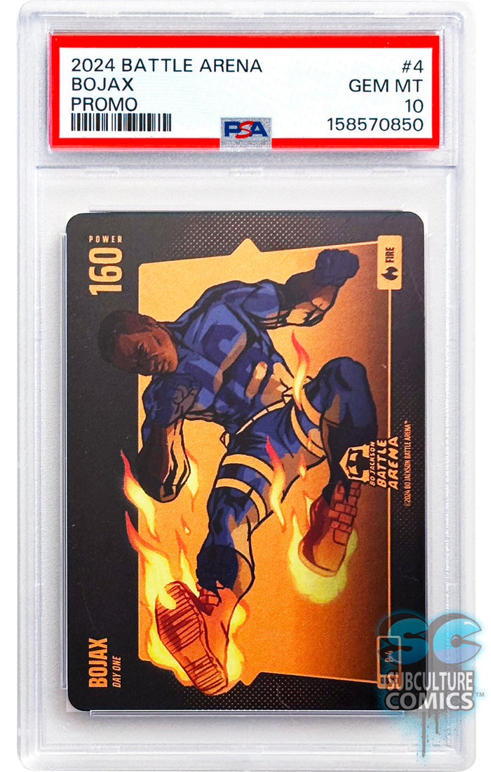 2024 Bo Jackson Battle Arena Alpha Edition: Bojax 1st Day Fire Promo #4 - PSA 10 Gem Mint