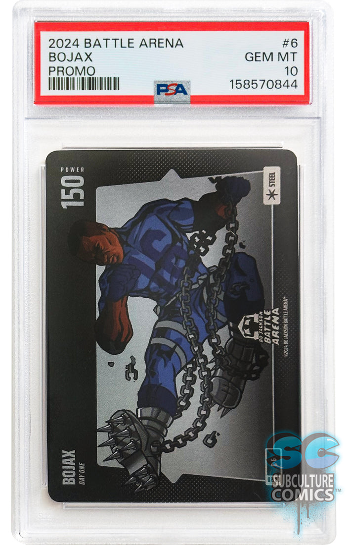 2024 Bo Jackson Battle Arena Alpha Edition: Bojax 1st Day Steel Promo #6 - PSA 10 Gem Mint