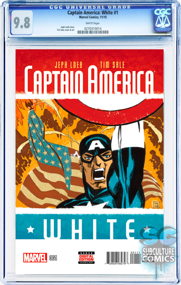Captain America White #1 CGC 9.8