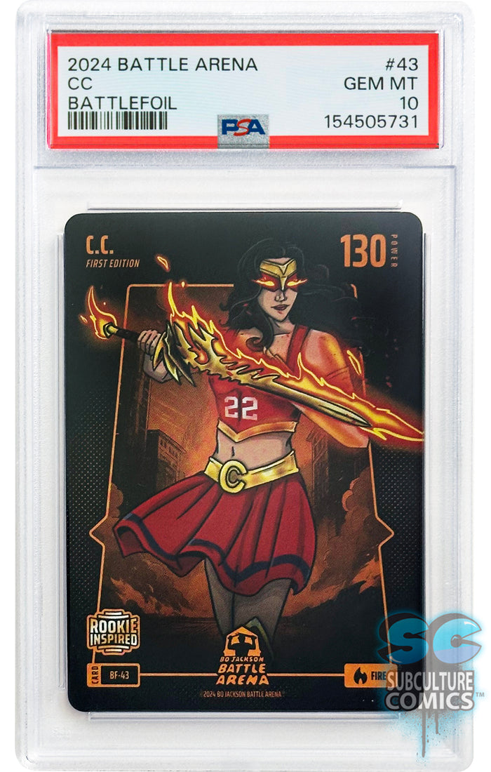 2024 Bo Jackson Battle Arena Alpha Edition: CC Fire Battlefoil #43 - PSA 10 Gem Mint