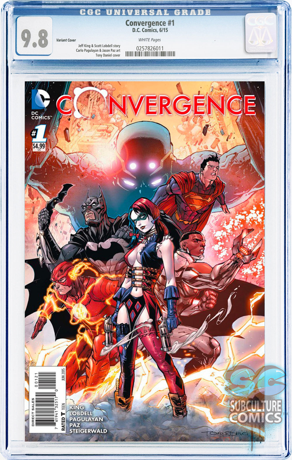 Convergence #1 Variant Cover CGC 9.8
