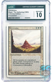 Magic the Gathering: Conversion Unlimited Edition Uncommon CGC 10 Gem Mint