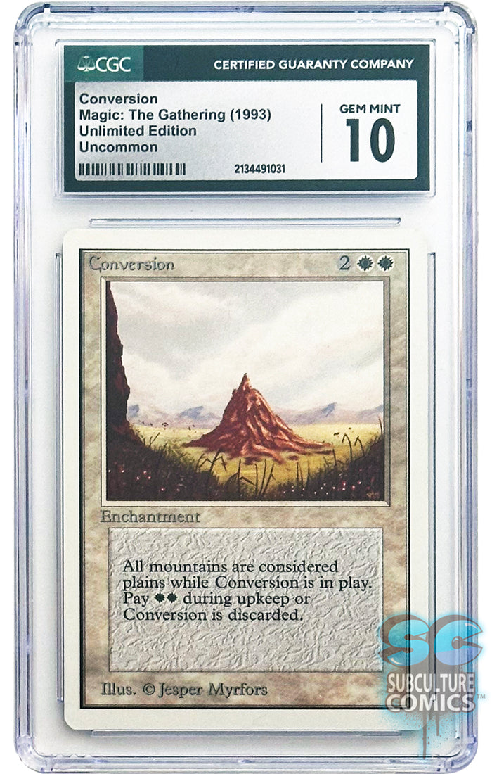 Magic the Gathering: Conversion Unlimited Edition Uncommon CGC 10 Gem Mint