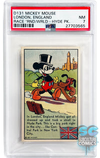1937 D131 Mickey Mouse Race Around the World London, England PSA 7