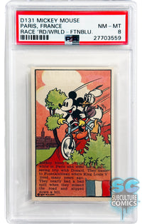 1937 D131 Mickey Mouse Race Around the World Paris, France PSA 8