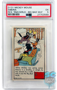 1937 D131 Mickey Mouse Race Around the World Siberia PSA 5