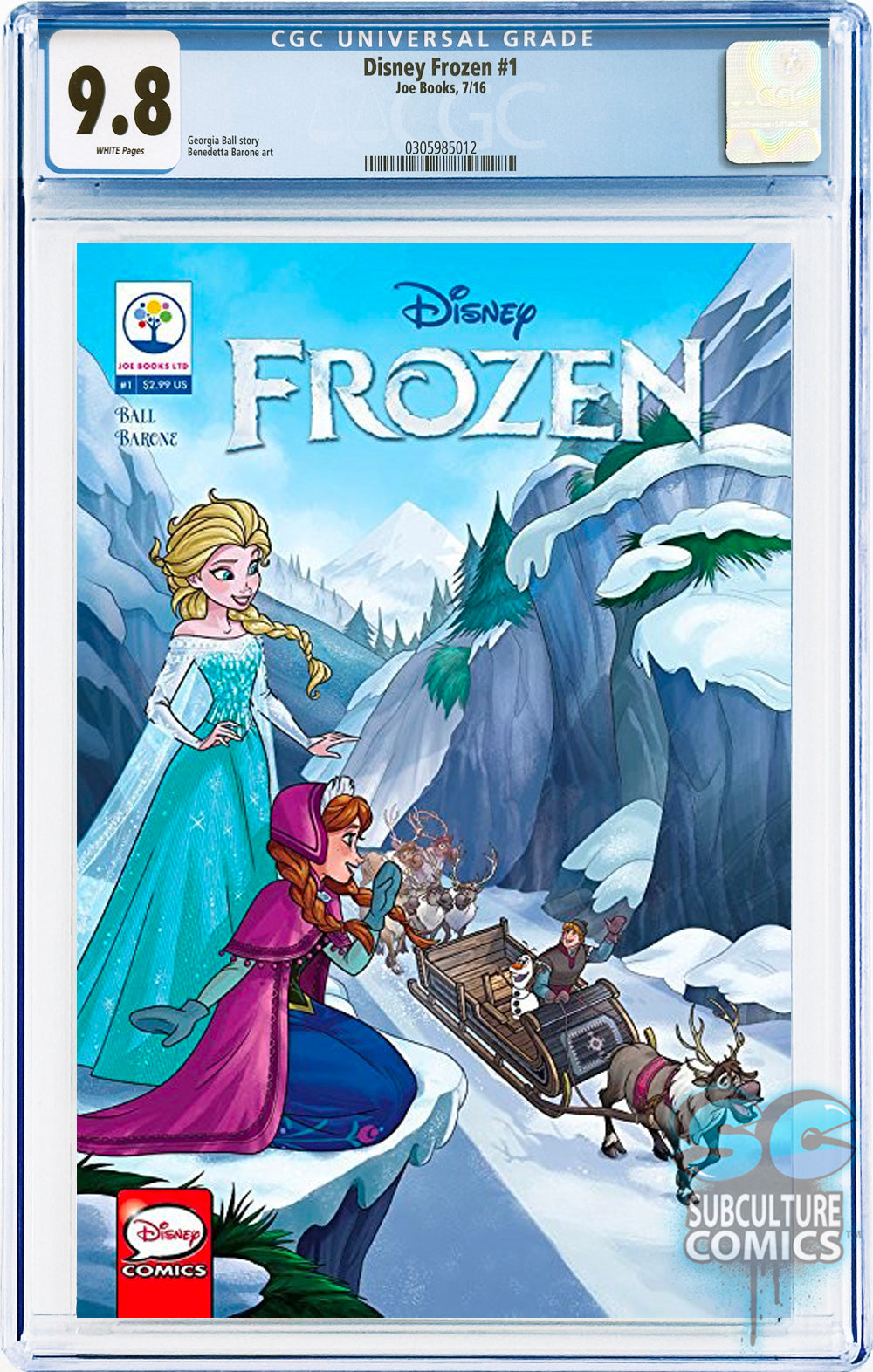 Disney Frozen #1 CGC 9.8