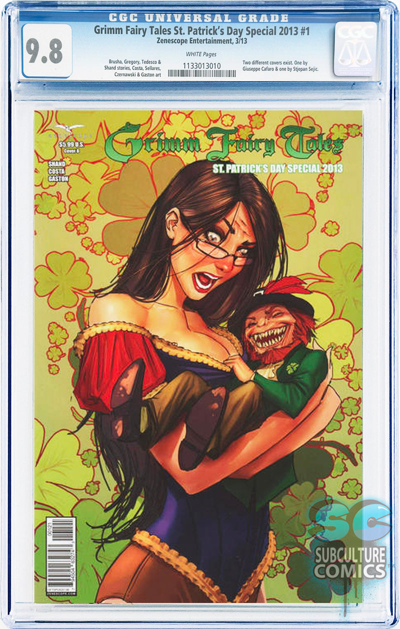 Grimm Fairy Tales St. Patrick's Day Special 2013 #1 Variant Cover CGC 9.8