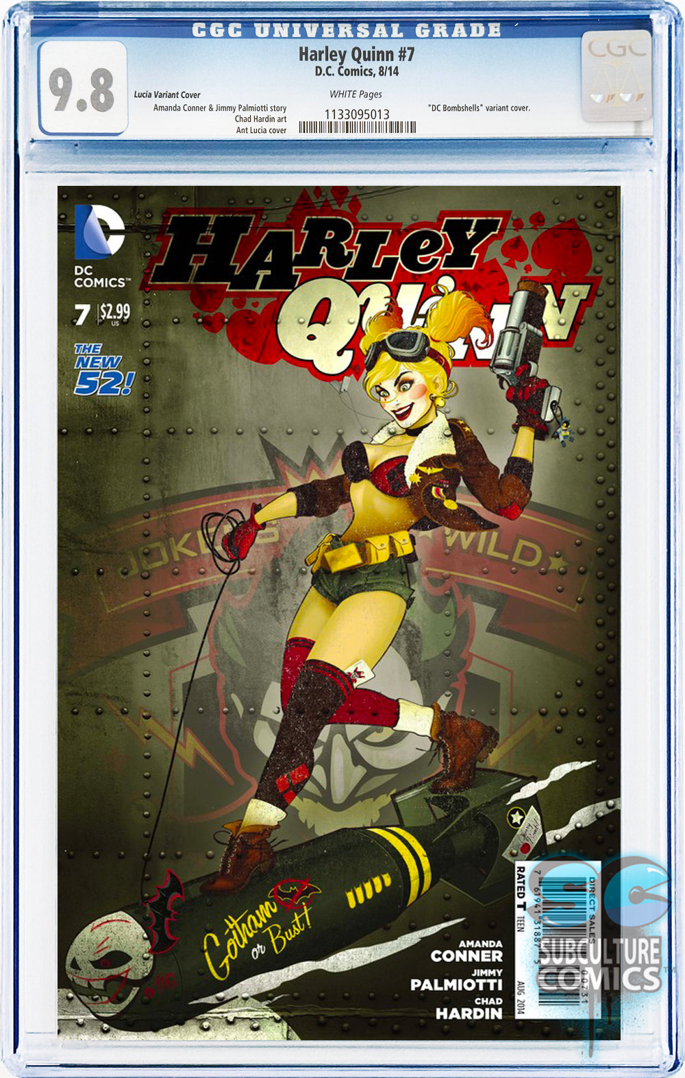 Harley Quinn #7 DC Bombshells Variant Cover CGC 9.8