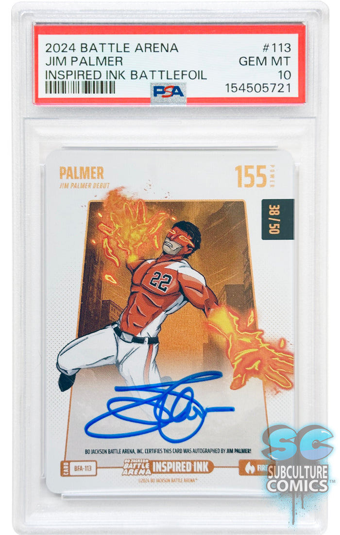 2024 Bo Jackson Battle Arena Alpha Edition: Jim Palmer Inspired Ink Battlefoil #113 - PSA 10 Gem Mint