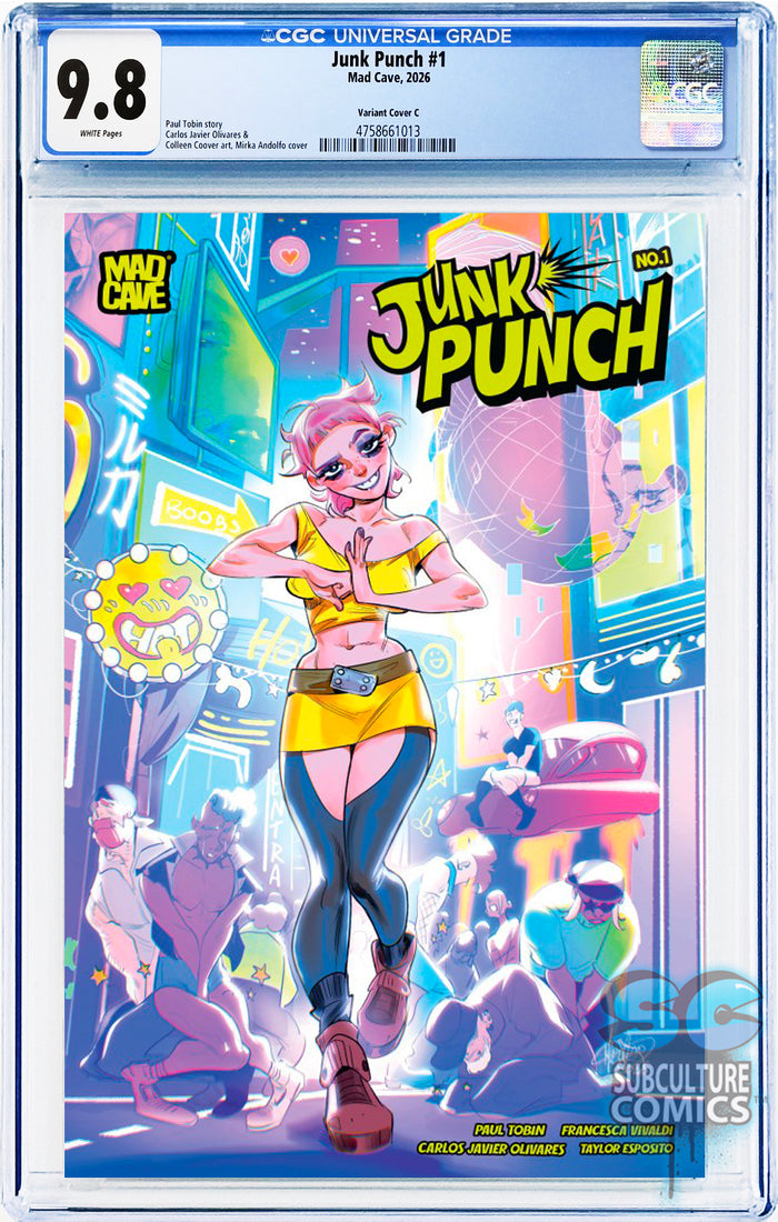 Junk Punch #1 Variant Cover C CGC 9.8