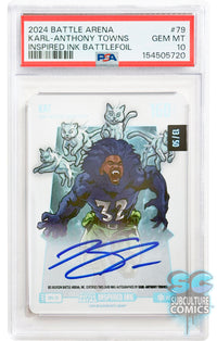 2024 Bo Jackson Battle Arena Alpha Edition: Karl-Anthony Towns Inspired Ink Battlefoil #79 - PSA 10 Gem Mint