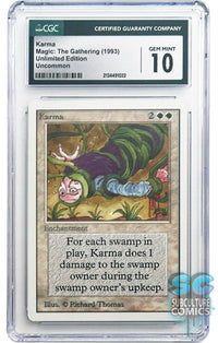 Magic the Gathering: Karma Unlimited Edition Uncommon CGC 10 Gem Mint