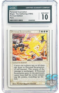 Magic the Gathering: Personal Incarnation Revised Edition Rare CGC 10 Gem Mint