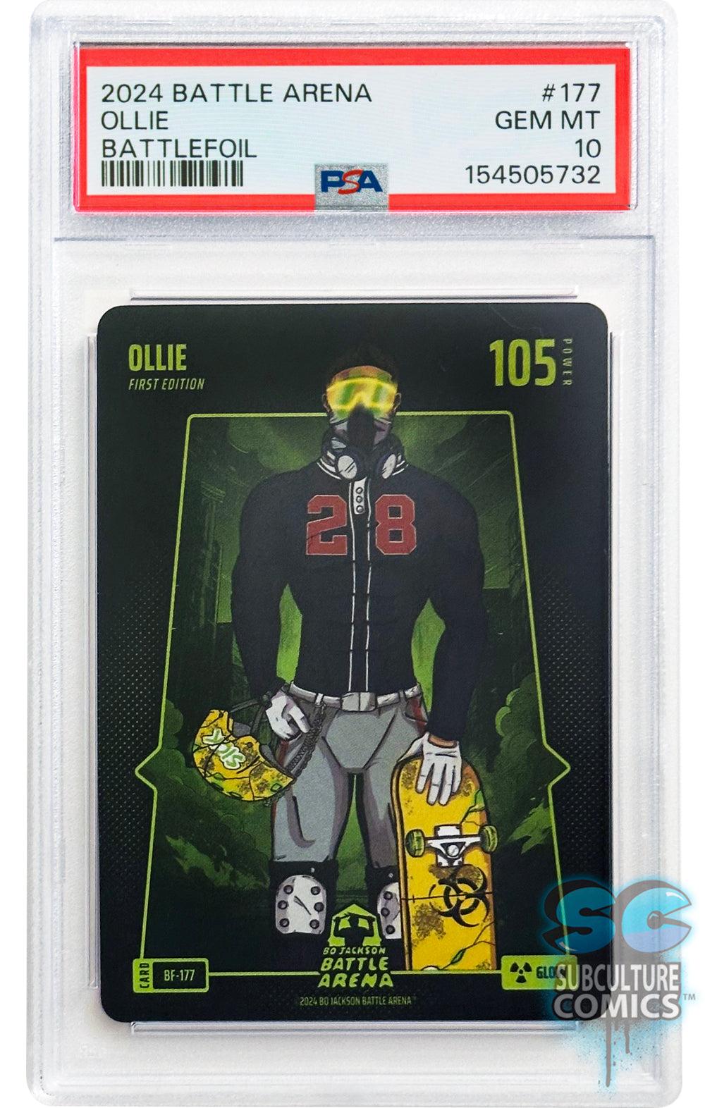 2024 Bo Jackson Battle Arena Alpha Edition: Ollie Glow Battlefoil #177 - PSA 10 Gem Mint