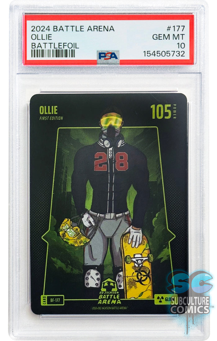 2024 Bo Jackson Battle Arena Alpha Edition: Ollie Glow Battlefoil #177 - PSA 10 Gem Mint