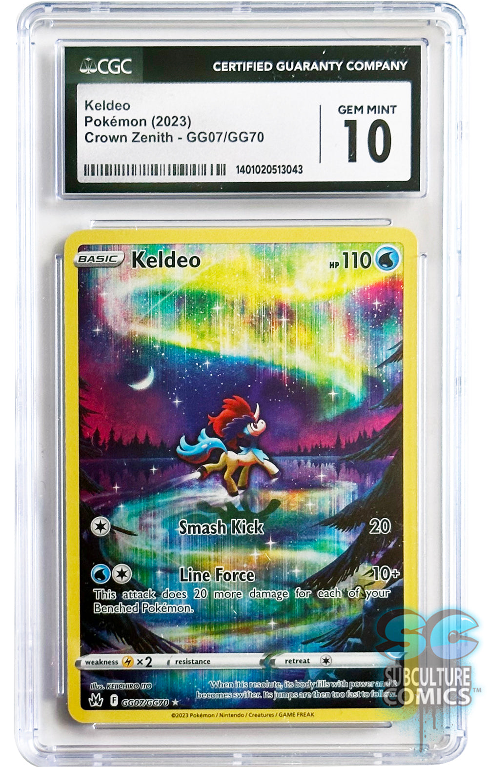 Pokémon Keldeo Crown Zenith GG07/GG70 - CGC 10 Gem Mint