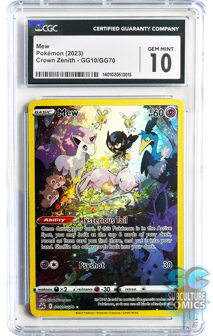 Pokémon Mew Crown Zenith GG10/GG70 - CGC 10 Gem Mint