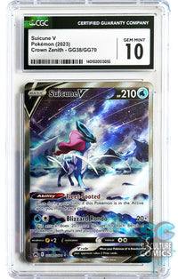 Pokémon Suicune V Crown Zenith GG38/GG70 - CGC 10 Gem Mint