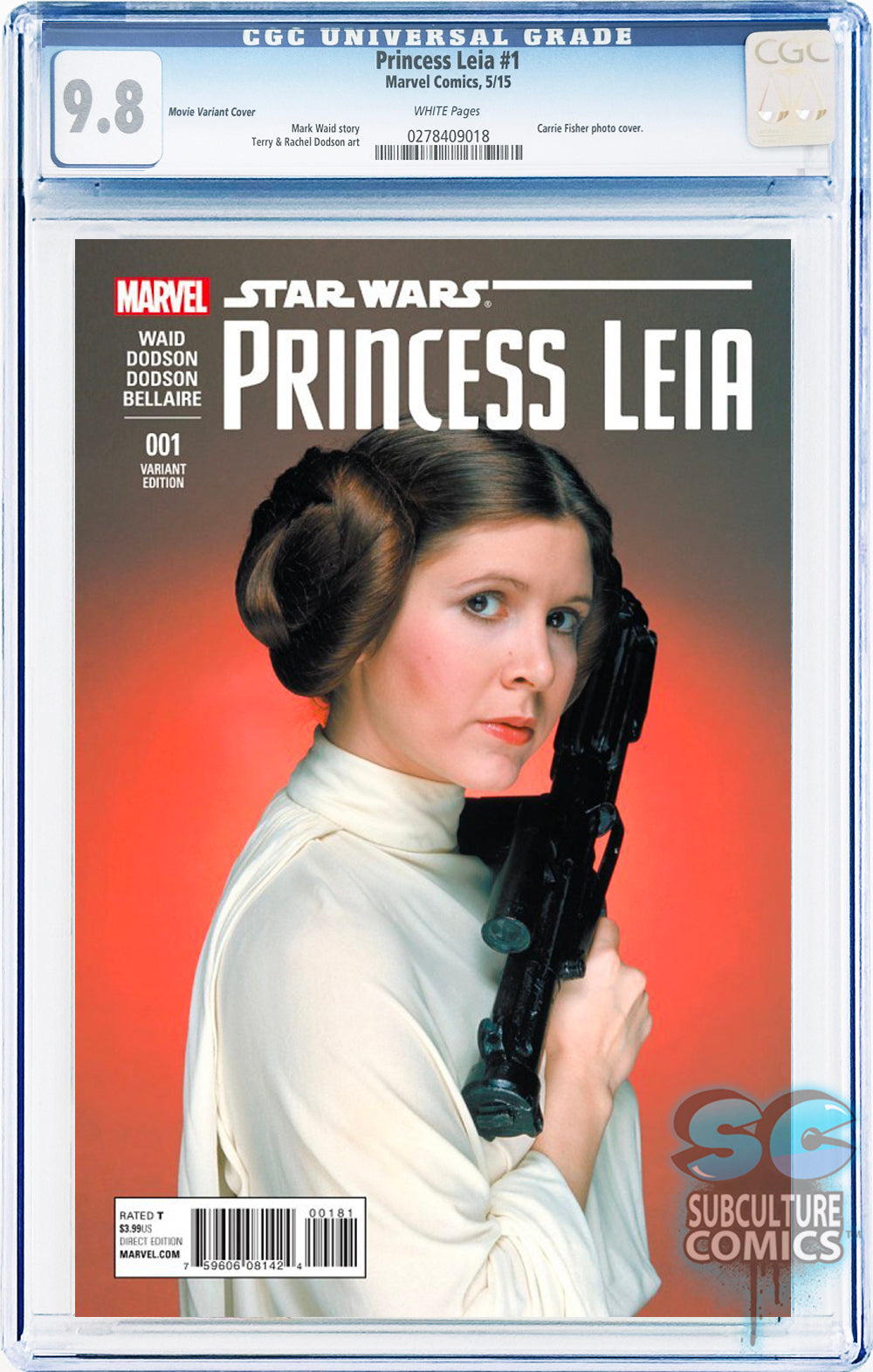 Princess Leia #1 Movie Variant Cover CGC 9.8