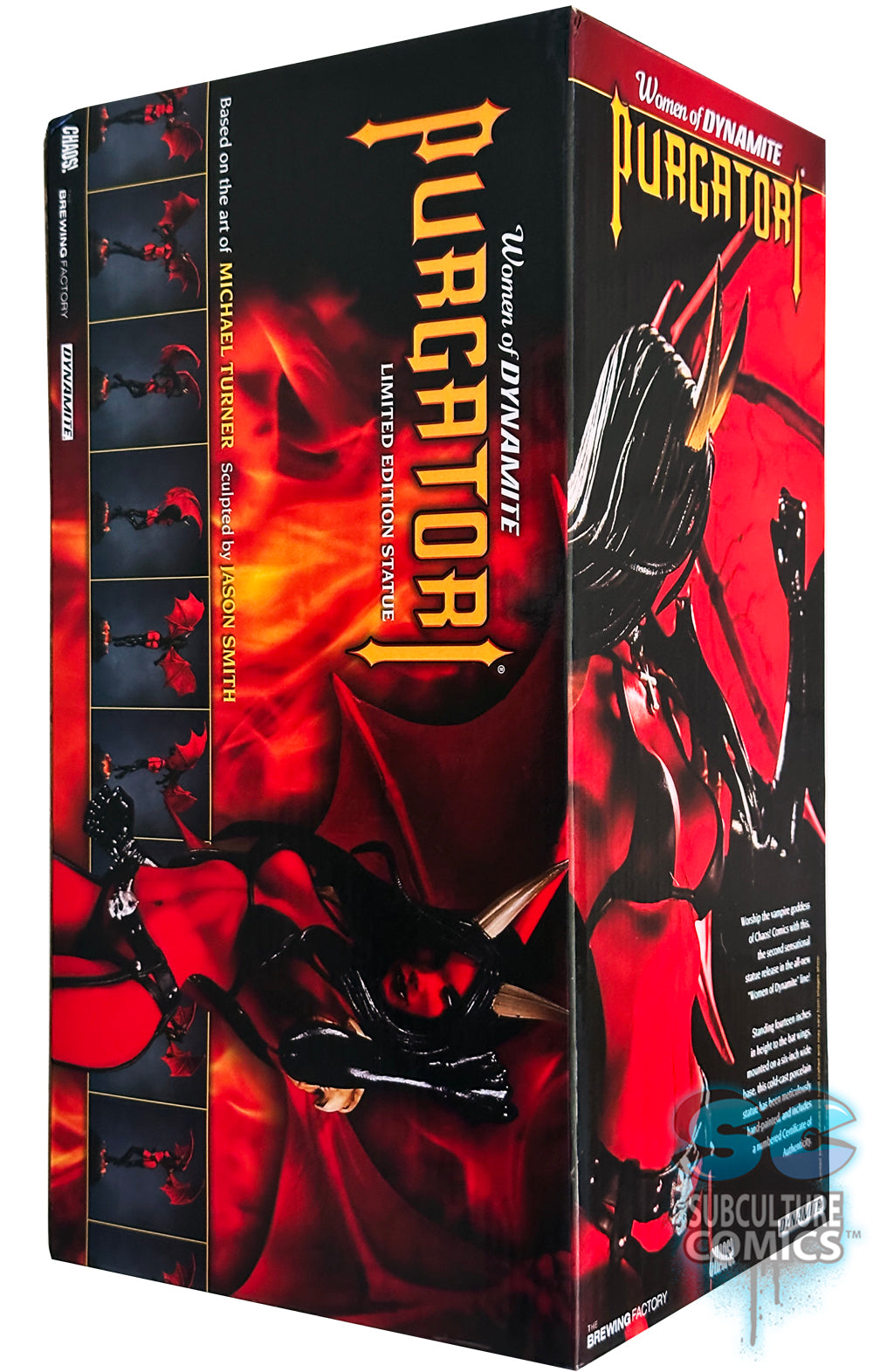 Women of Dynamite: Purgatori Statue (Black & White Artist Proof Limited Edition)