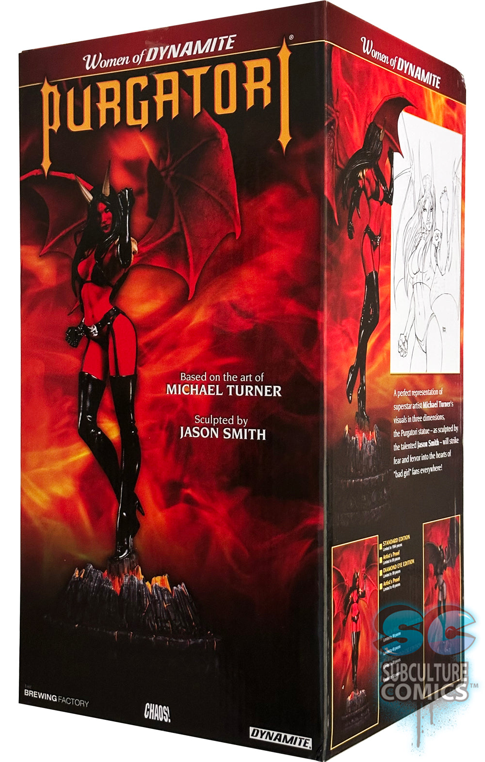 Women of Dynamite: Purgatori Statue (Black & White Artist Proof Limited Edition)