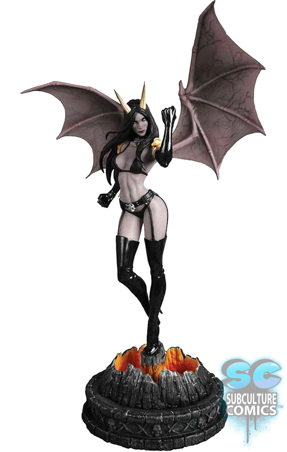 Women of Dynamite: Purgatori Statue (Black & White Artist Proof Limited Edition)