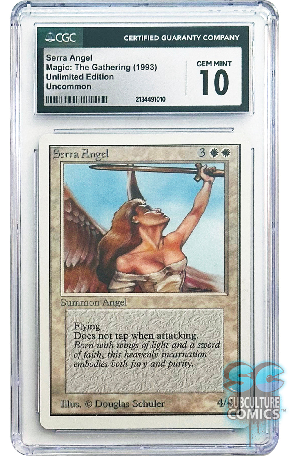 Magic the Gathering: Serra Angel Unlimited Edition Uncommon CGC 10 Gem Mint