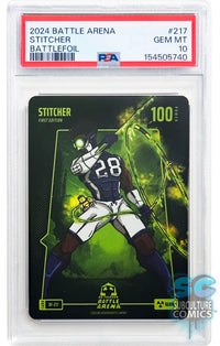 2024 Bo Jackson Battle Arena Alpha Edition: Stitcher Glow Battlefoil #217 - PSA 10 Gem Mint
