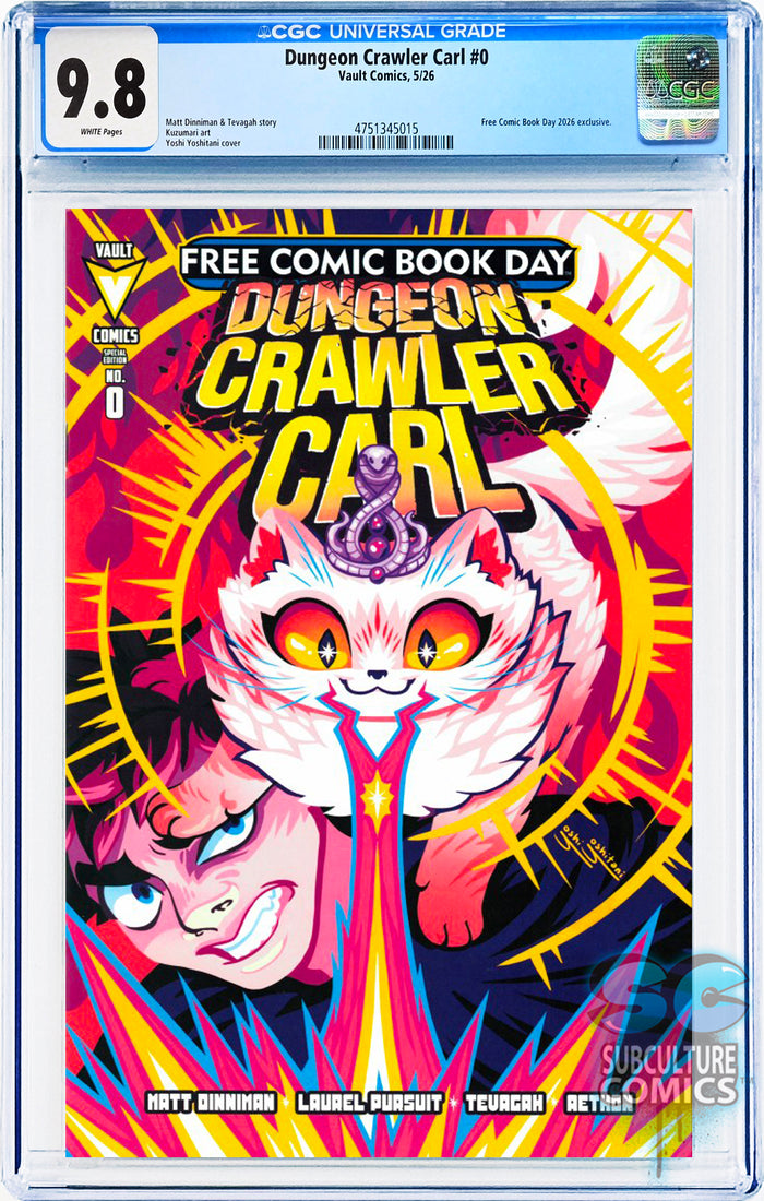 Free Comic Book Day 2026: Dungeon Crawler Carl #0 CGC 9.8