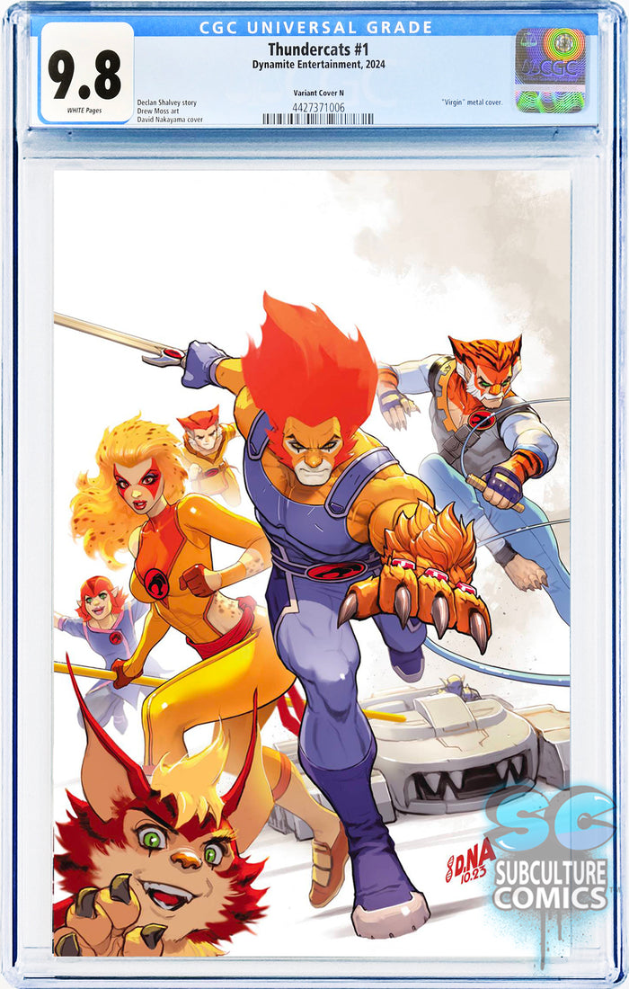 Thundercats #1 Variant Cover N "Virgin" Metal Cover CGC 9.8