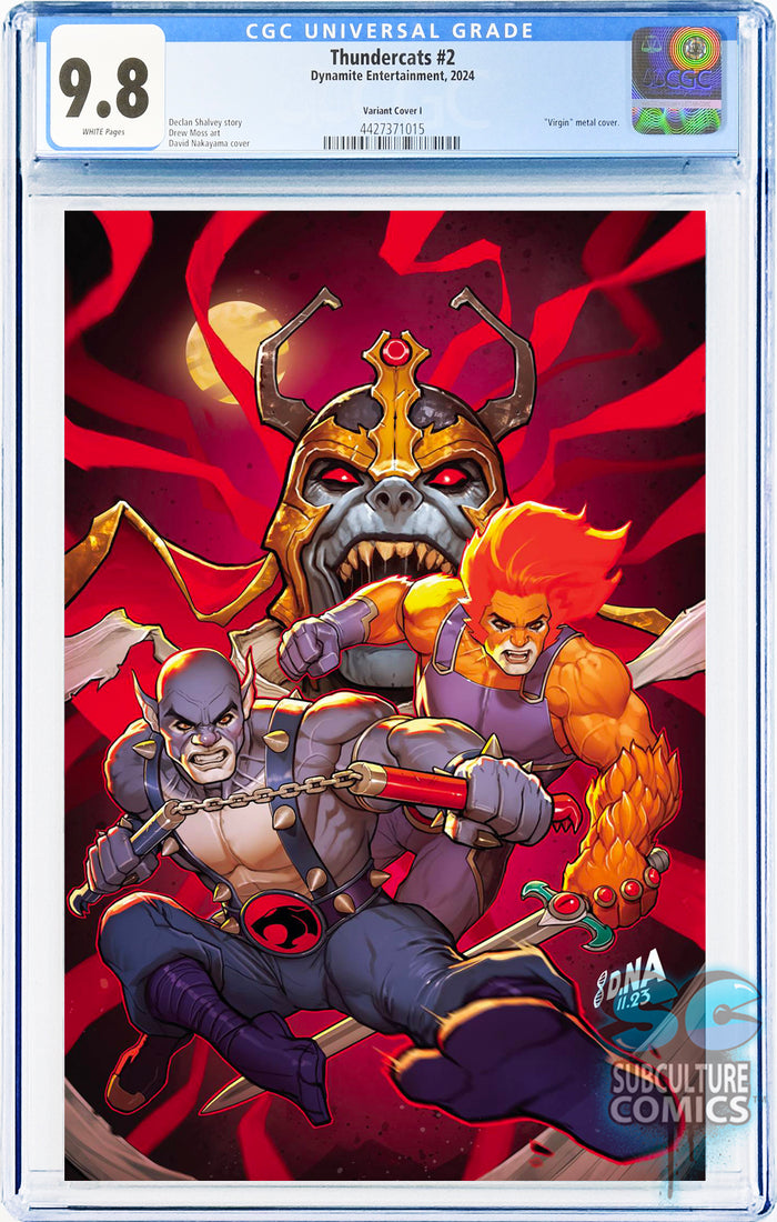 Thundercats #2 Variant Cover I "Virgin" Metal Cover CGC 9.8