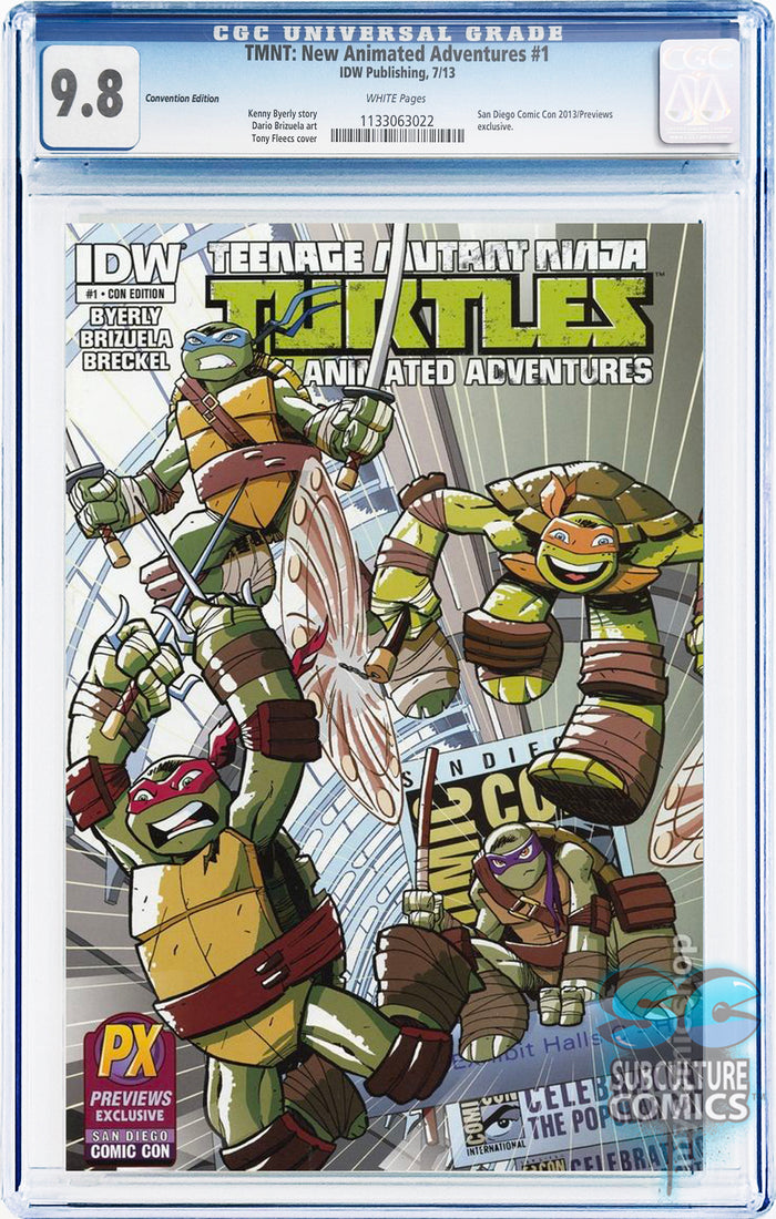 Teenage Mutant Ninja: New Animated Adventures #1 SDCC 2013 Variant CGC 9.8