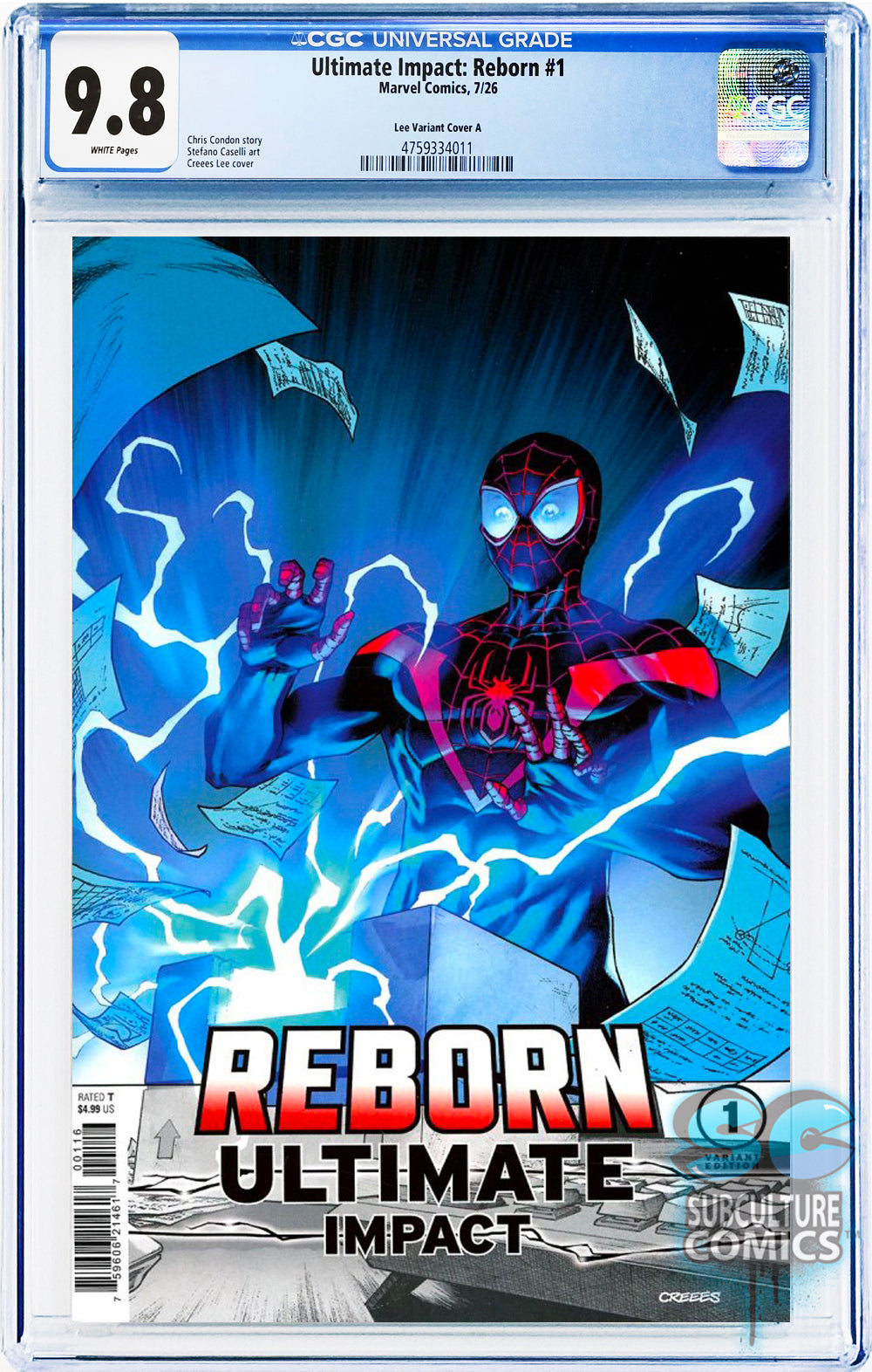 Ultimate Impact: Reborn #1 Lee Variant Cover A CGC 9.8
