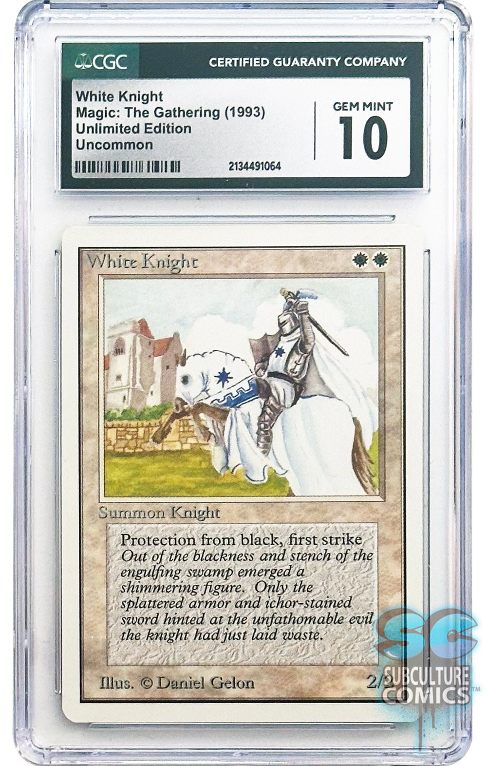 Magic the Gathering: White Knight Unlimited Edition Uncommon CGC 10 Gem Mint